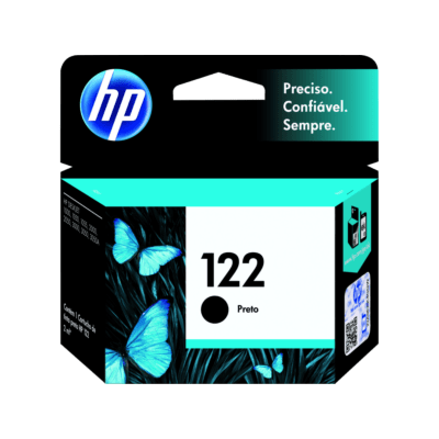 Cartucho de Tinta HP 122 Preto Original (CH561HB) - Center facing