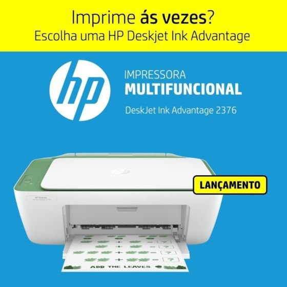 Impressora Multifuncional HP DeskJet Ink Advantage 2376 | Loja HP Brasil